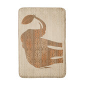 Elephant Tribal Kunstontwerp Badmat (Voorkant Verticaal)