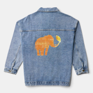 Elephant Tribal Kunstontwerp Denim Jacket