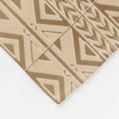 Elephant Tribal Kunstontwerp Fleece Deken (Hoek)