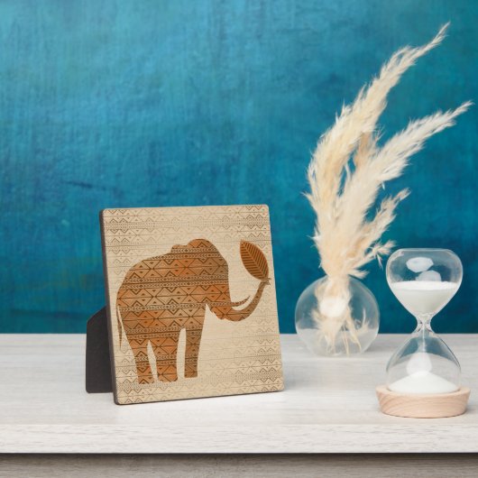 Elephant Tribal Kunstontwerp Fotoplaat (Insitu)