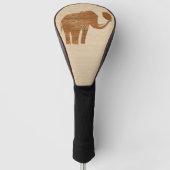 Elephant Tribal Kunstontwerp Golfheadcover (Voorkant)