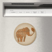 Elephant Tribal Kunstontwerp Magneet (Insitu (Vaatwasser))