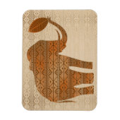 Elephant Tribal Kunstontwerp Magneet (Verticaal)