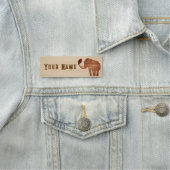 Elephant Tribal Kunstontwerp Naamplaatje (In situ)