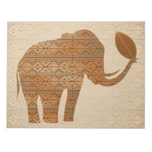 Elephant Tribal Kunstontwerp Notitieblok