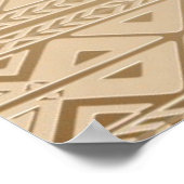 Elephant Tribal Kunstontwerp Poster (Hoek)