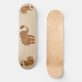 Elephant Tribal Kunstontwerp Skateboard (Voorkant)