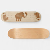 Elephant Tribal Kunstontwerp Skateboard (Horizontaal)