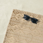 Elephant Tribal Kunstontwerp Strandlaken (In situ)