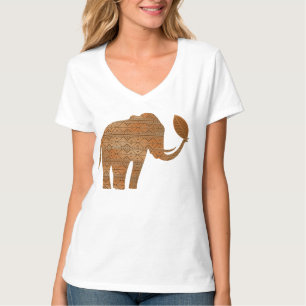 Elephant Tribal Kunstontwerp T-shirt