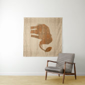 Elephant Tribal Kunstontwerp Wandkleed (In Situ (horizontaal))