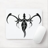 Elephant Tribal Tattoo - Zwart-wit Muismat (Met muis)