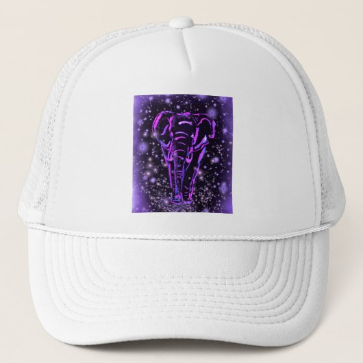 Elephant Trucker Hat bij Sterrennacht Pet (Voorkant)