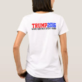 Elephant Trump for President 2016 T-shirt (Achterkant)