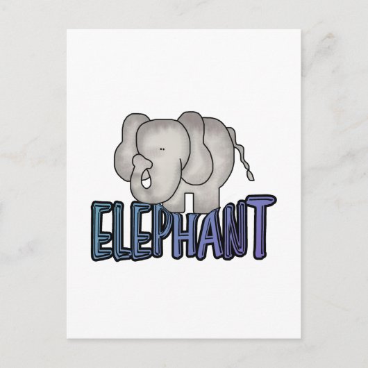 Elephant Tshirts en Gifts Briefkaart (Voorkant)