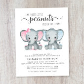 Elephant Twin Boy Meisje Baby shower per mail Uitn
