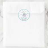 Eléphant UmbrellaLove Sticker Baby shower bleu  (Sac)