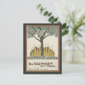 Elephant Up Briefkaart (Staand voorkant)