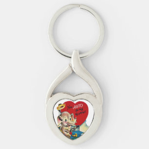 Elephant Valentijns Heart Love Sleutelhanger