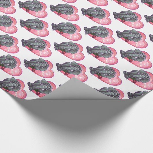 Elephant Valentijnsdag Cadeaupapier (Hoek)