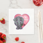Elephant Valentijnsdag Servetten (Insitu)