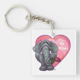 Elephant Valentijnsdag Sleutelhanger