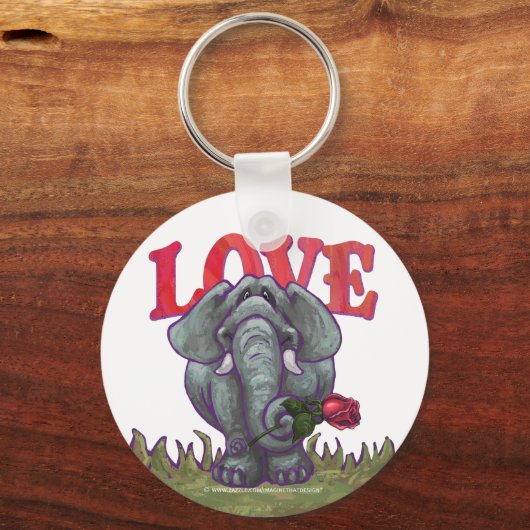Elephant Valentijnsdag Sleutelhanger (Voorkant)