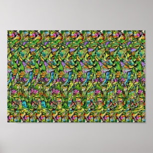 Elephant - Verborgen 3D-afdrukken Poster