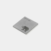 Elephant "vergeet het niet" post-it® notes (Schuin)