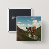 Elephant Vierkante Button 5,1 Cm (Voorkant /achterkant)
