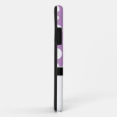 Eléphant violet & blanc Polka Dot iPhone 5 Coque (Dos/Droite)