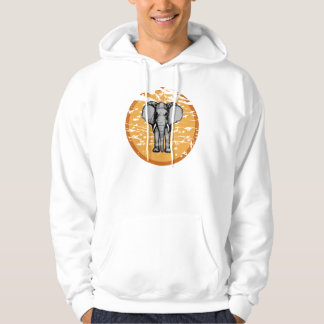 Elephant, Vogels, en de  de Ontwerper van de Zon v Hoodie