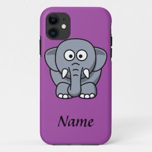 Elephant voor gepersonaliseerde Cartoon iPhone 11 Hoesje