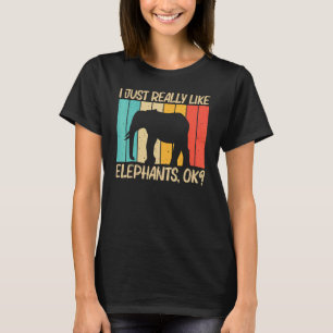 Elephant voor mannen Vintage 1 T-shirt