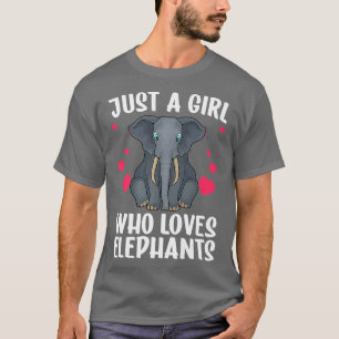Elephant voor meisjes Afrikaanse olifant Lov T-shirt