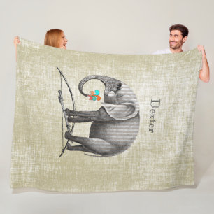 Elephant voor speciale padvinders Fleece Deken