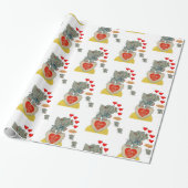 Elephant voor Valentijnsdag-opvulpapier Cadeaupapier (Uitgerold)