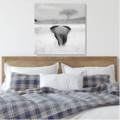 Eléphant, vue arrière Toile enveloppée (Insitu(Chambre))