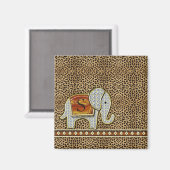 Elephant Walk Monogram Cheetah ID390 Magneet (Voorkant / Achterkant)