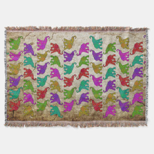 Elephant Walk Patroon tegels design Deken