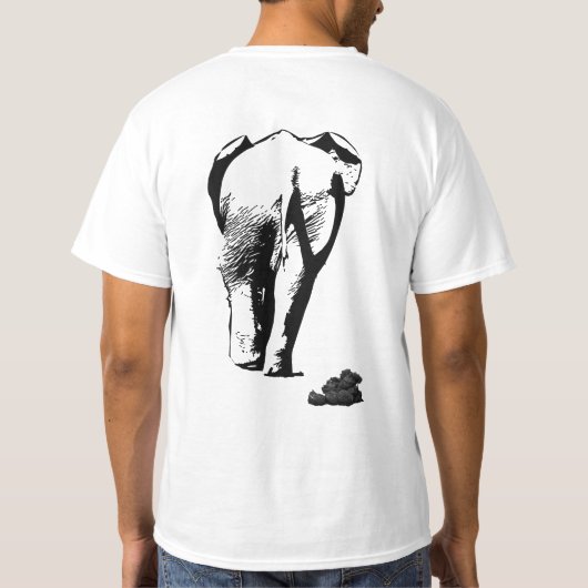 Elephant walk-T-Shirt T-shirt (Achterkant)