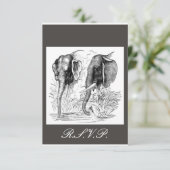 Elephant Wedding RSVP (Staand voorkant)