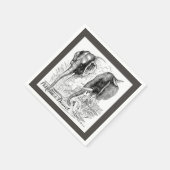 Elephant Wedding Servet (Hoek)