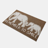 Elephant Welcome Doormat | Elephant Lover Mat (Schuin)