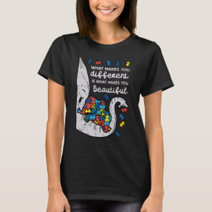 Elephant What Maakt you Different Autism Awareness T-shirt