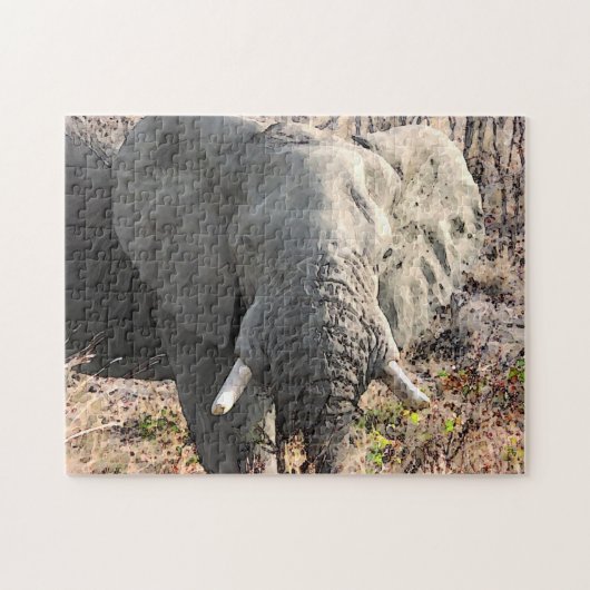 Elephant Wild Animals Art Legpuzzel (Horizontaal)