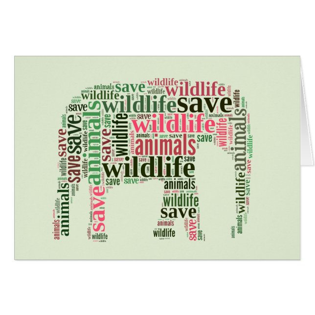 Elephant words cloud (Voorkant Horizontaal)