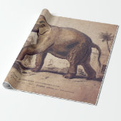 Elephant Wrapping of Decoupage Paper Cadeaupapier (Uitgerold)