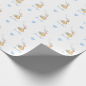 Elephant Wrapping Paper (Blue Personal Stork) Cadeaupapier (Hoek)