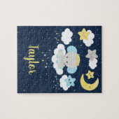 Elephant Yellow and Navy Legpuzzel (Horizontaal)